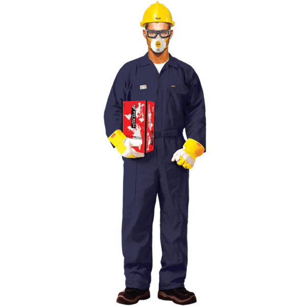 Proban Fire Resistant Coverall – Navy Blue