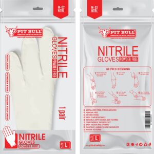 Nitrile Gloves (White) – Pouch